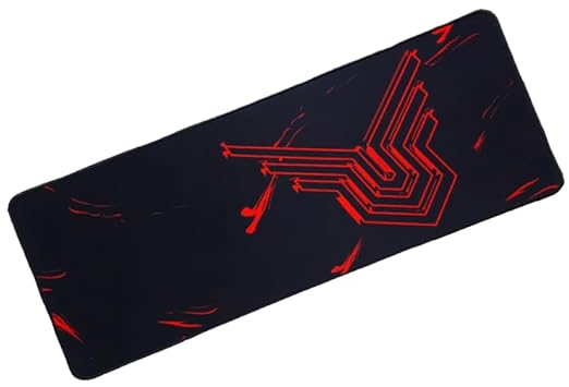 SPIN CART Gaming Mouse pad, Long XXL Extended Desk Table Mat Mousepad for Laptop PC Computer (Black)