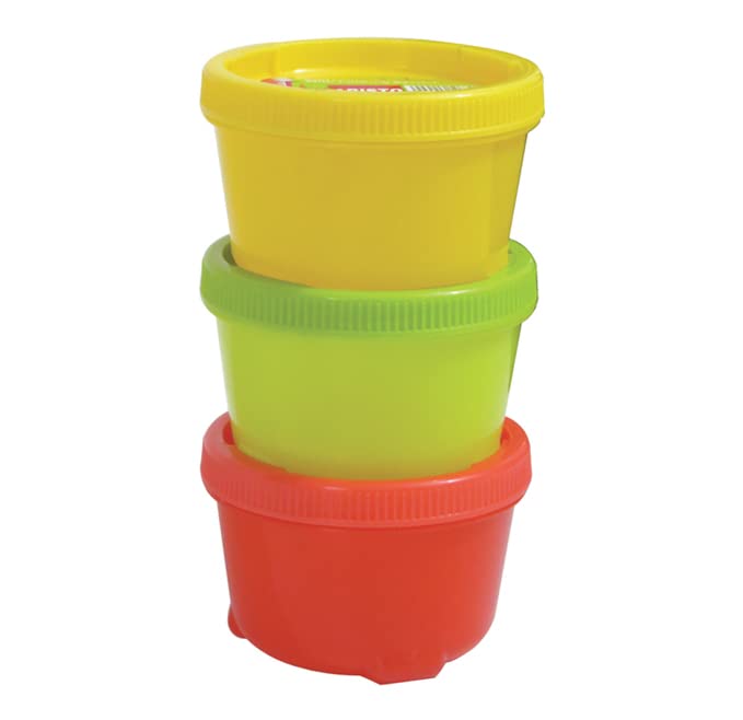 Aristo Swift Plastic Storage Container 300ml - Set Of 3 -Color May Vary