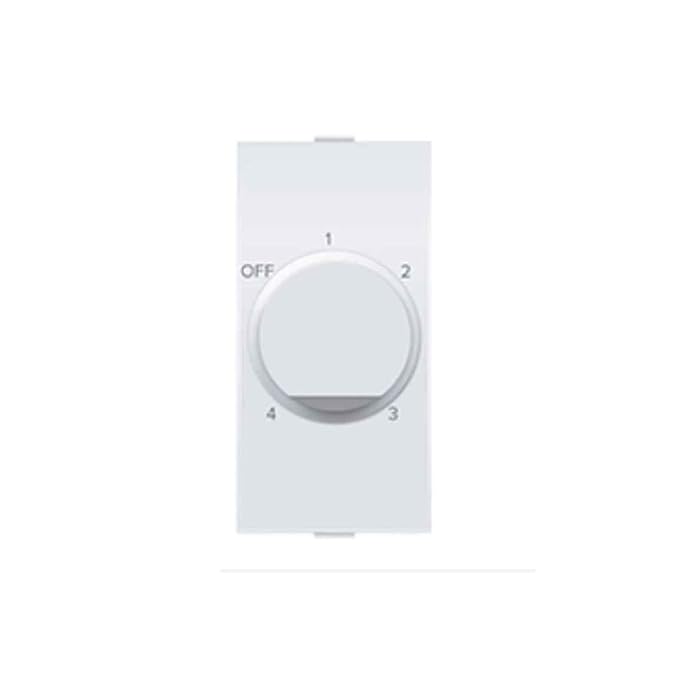 Anchor Ziva 100W 1 Module White 4 Step Fan Regulator, 68301 (Pack of 1)