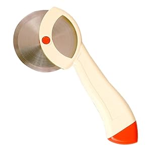 [Apply Coupon] - Kuber Industries Pizza Cutter|Stainless Steel Extra Sharp Blade|Plastic Stylish Slicer with Handle Grip for Sandwich|Burger (Multicolor)