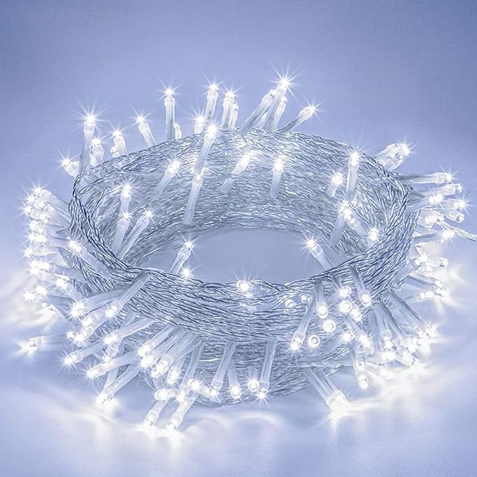Lexton String Light 10 Meter | 360 Degree Light in Led Bulbs | 40 Led Lights Bulbs | White | Plug Sourced | String Light for Home Decoration, Party, Occasionally Décor | Pack of 1 |
