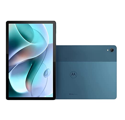 Motorola Tab (11inch, 4GB, 64GB, WiFi+LTE Calling), Modernist Teal with Mediatek Helio G90T Processor, Quadcore Speakers with Dolby Atmos, Face Unlock and Google Assistant