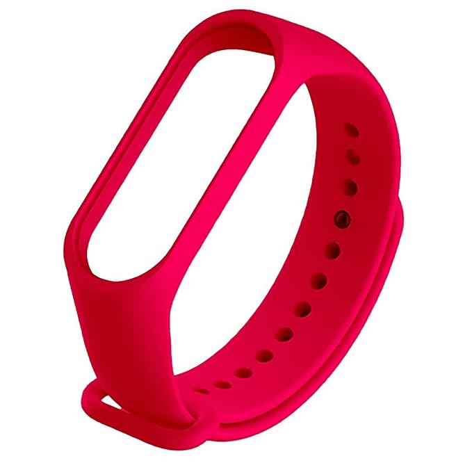 Boldfit Mi Band 4 Strap Mi Band 3 Strap For Smart Watch Mi Fit Band Strap Watch Straps For Mi Band 4 Strap And Mi Band 3 Strap For Men & Women For Fitness Mi Smart Watch Band Strap -Red