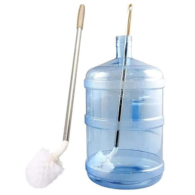 faas Can Cleaning Brush/ 360° Rotating Long Handle Cleaner Brush/ 20 LTR Water Can Cleaning Brush, Multicolour, Plastic