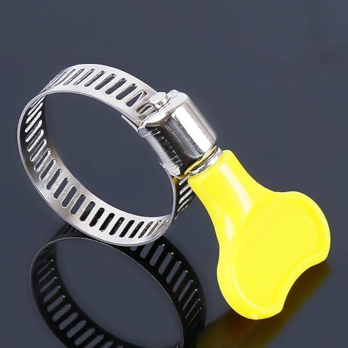 EPISKEY® Strong Plastic Key type And Adjustable Hose Pipe Clamps 13-22.5mm(5 Buttrfly Clamp)