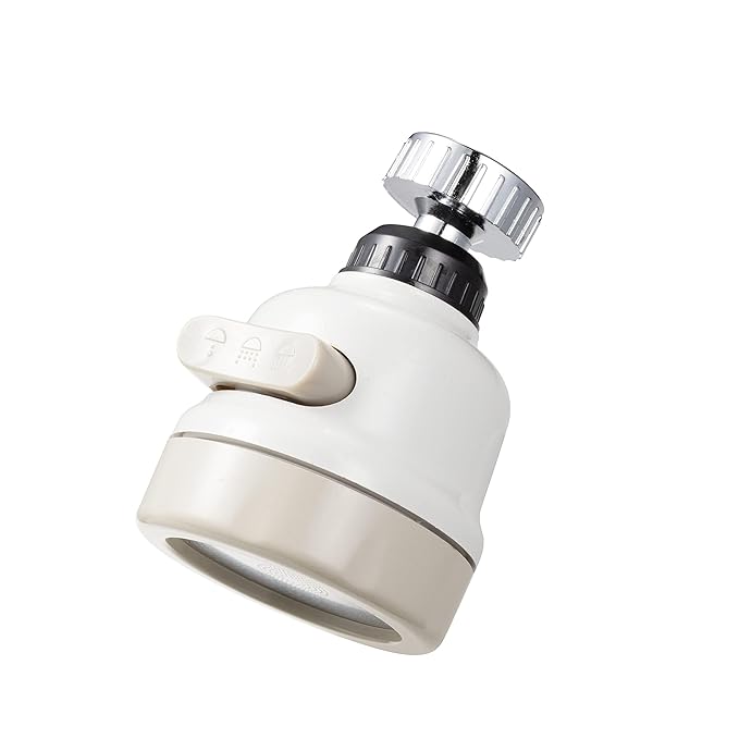 Amazon Basics Rotatable Splash Proof 3 Modes Water Saving Nozzle Filter Faucet Sprayer,Compact Size