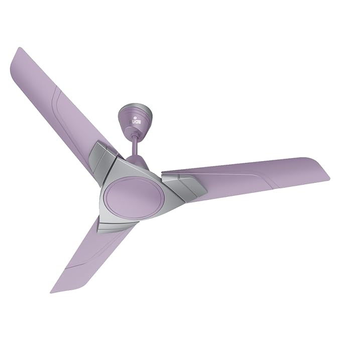 Polycab Aereo Plus Star Rated, 1200mm Ceiling Fan For Home | High Speed & Air Delivery | Saves Up To 33% Electricity, 100% Copper, Rust-Proof Blades, 52 Watt | 3-yr WarrantyLilac Silver