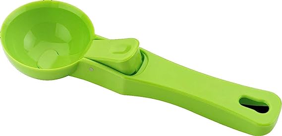 Black Olive Smart Plastic Smooth and Sturdy Ice Cream Scoop Spoon, Green