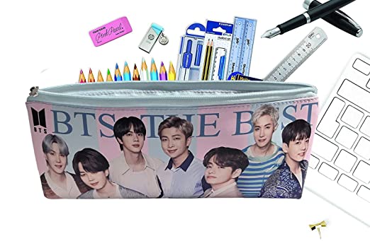 BTS Theme Pencil Stationery Pouch - 1 Pcs