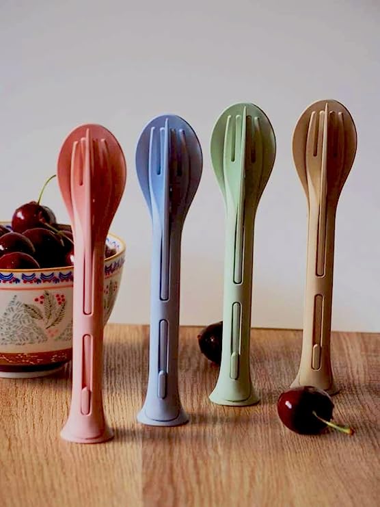 KBS 3 in 1 Spoon Set of 1 Table Spoon Set Plastic for Home Kitchen Travelling