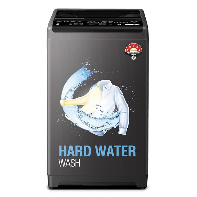 [Apply Coupon] - Whirlpool 7.5 Kg 5 Star Royal Fully-Automatic Top Load Washing Machine (WHITEMAGIC ROYAL 7.5 GENX, Grey, Hard Water Wash, ZPF Technology)