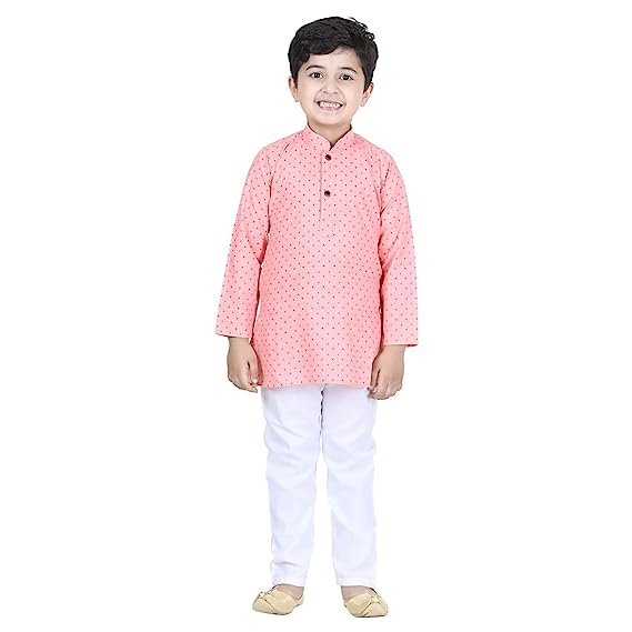 [Size: 4 Years-5 Years] - AJ DEZINES Kids Cotton Printed Kurta Pyjama for Boys