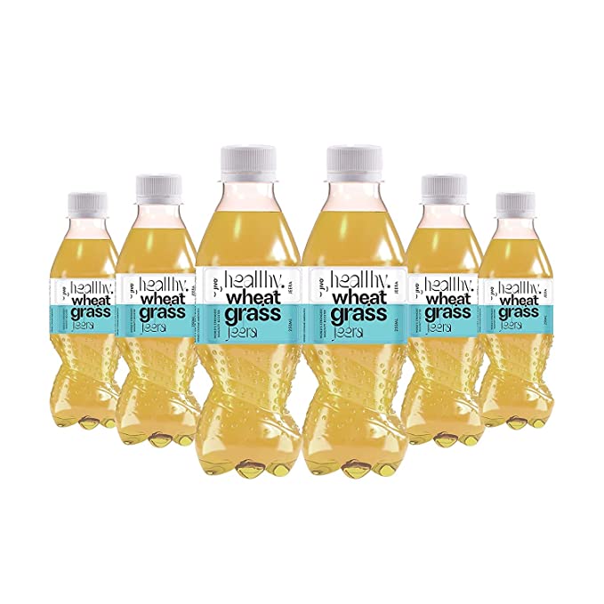 JIVO Healthy Wheatgrass Body Detoxifying & Immunity Booster Juice (Jeera, 250 ml (Pack of 6)