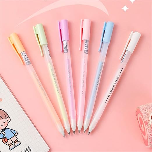 Art Ranger Glue Pen/Crackles Mess Free Liquid Glue Pens for School Art and Craft and Office Purposes- Pack of 2 (Free 1 + 1)