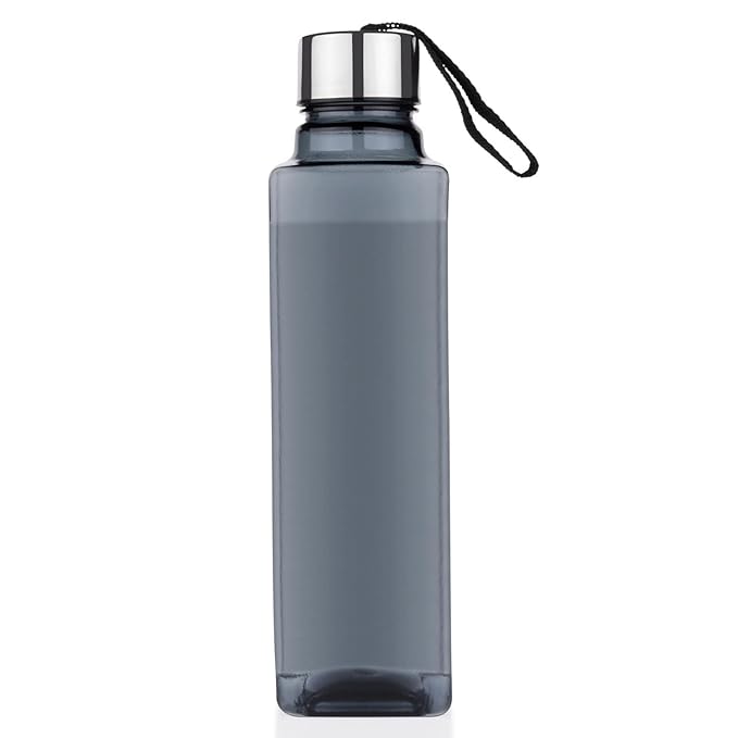 XML Water Bottle for Fridge Office Sports School Gym Travel Yoga Square Adults Kids Boys Girls (SQUARE-STYLE) Multi color (1)