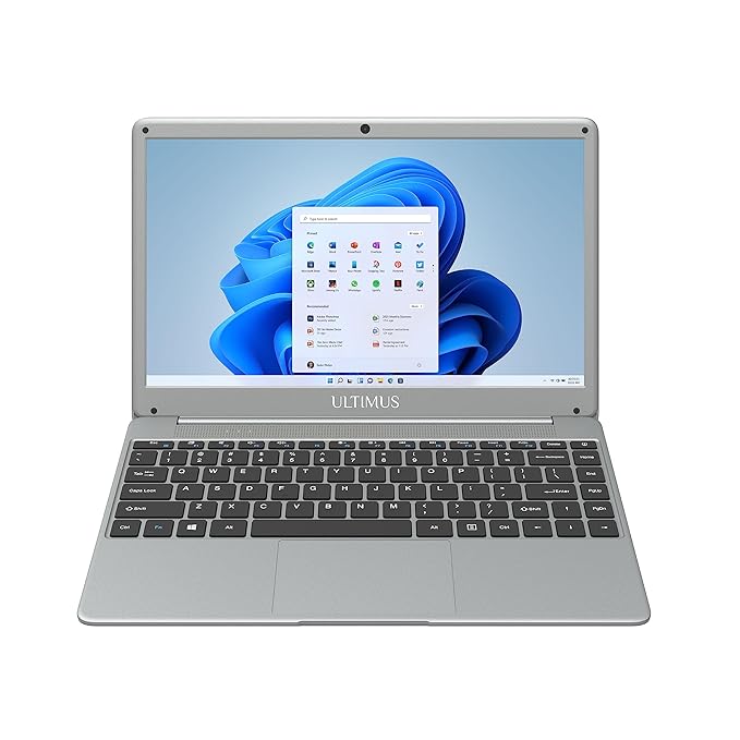 ULTIMUS Elite 10th Gen Intel core i5 8 GB RAM/ 512GB SSD, 14.1-inch (35.8 cm) FHD IPS Display Type-C Port Win 11 Home 1.30 Kg RJ45 Port Thin & Light (Silver)