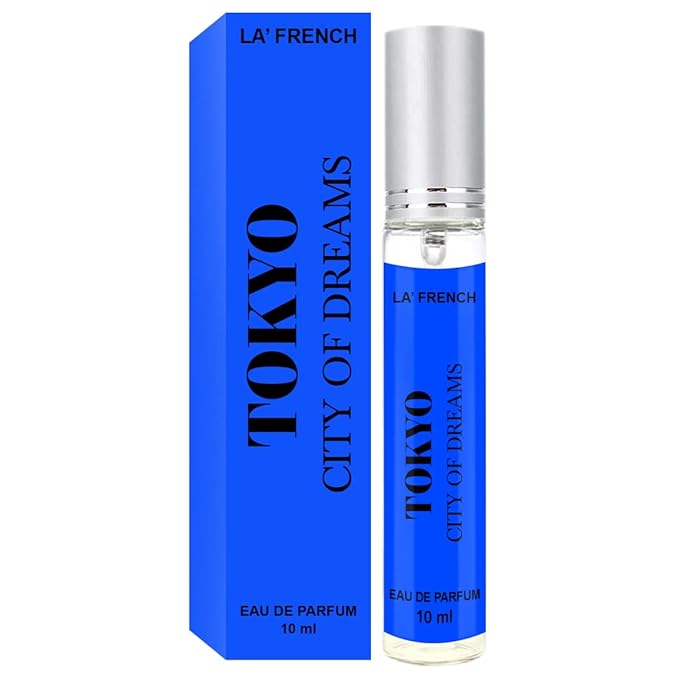 La French Tokyo Eau de Parfum - 10ml Unisex Perfume for Men and Women | Intense Long Lasting Perfume | Fresh, Spicy Aqua Notes | Premium Fragrance Scent EDP | Best Gift Perfume for Man and Woman.
