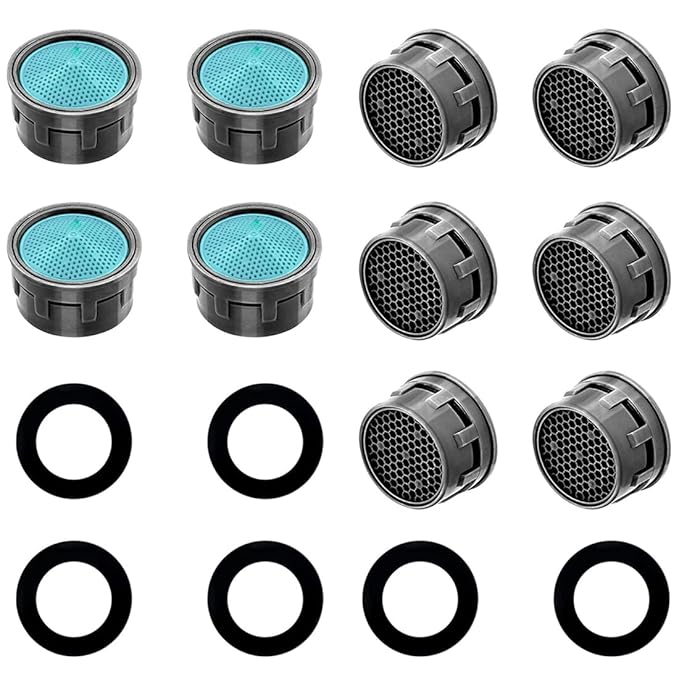 ALTON ALD345, 10-Piece Replacement Water Aerator Tap and Faucet Foam Flow with Washers, Blue