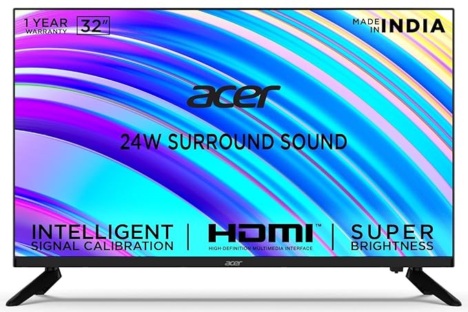 Acer 80 cm(32 inches) Advanced N Series HD LED TV AR32NSV53HDFL (Black)