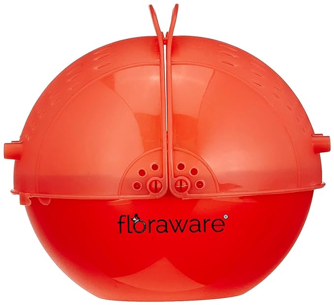 Floraware Plastic Food Strainer Colander, Fruit Basket, Pasta Strainer, Vegetable Strainer, Kitchen Sieve, Washing Bowl, Unbreakable (RED)