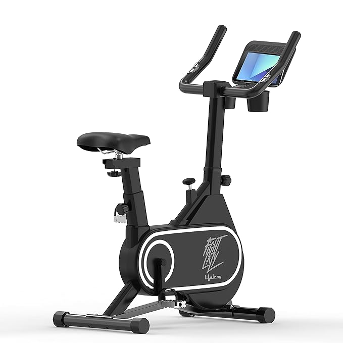 [Apply Coupon] - Lifelong Fit Pro Spin Fitness Bike with 7Kg Flywheel, Adjustable Resistance & Heart Rate Sensor for Fitness at Home Workouts|Max Weight Capacity: 100 kg (LLSBB50, Black)