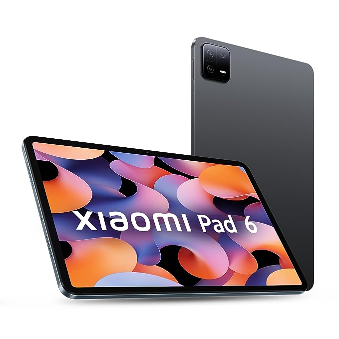 Xiaomi Pad 6 [Smartchoice]| Qualcomm Snapdragon 870| Powered by HyperOS |144Hz Refresh Rate| 8GB, 256GB| 2.8K+ Display (11-inch/27.81cm) Tablet| Dolby Vision Atmos| Quad Speakers| Wi-Fi| Gray