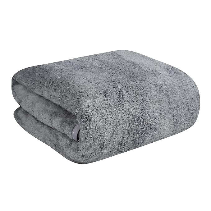 Fezora® Microfiber Bath Towels | (70x140) Extra Soft Plush & Quick Dry High Absorbency with Large Size Towels for Bathing (Pack of 1, Grey)
