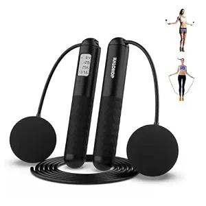 Halohop Skipping Rope for Man Women with Counter Weighted Ropeless Professional Skipping Rope Smart Jumping Rope with Adjustable for Adult Kids Training Rope Fitness Exercise
