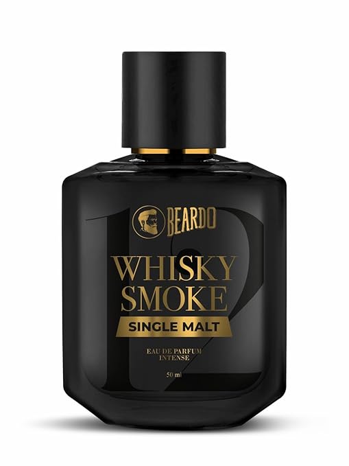 BEARDO SINGLE MALT Whisky Smoke Perfume For Men, 50Ml | Intense Eau De Parfum - Highly Concentrated | Spicy, Woody - Oudh - Luxury Perfume | Gift For Husband | Gift For Boyfriend