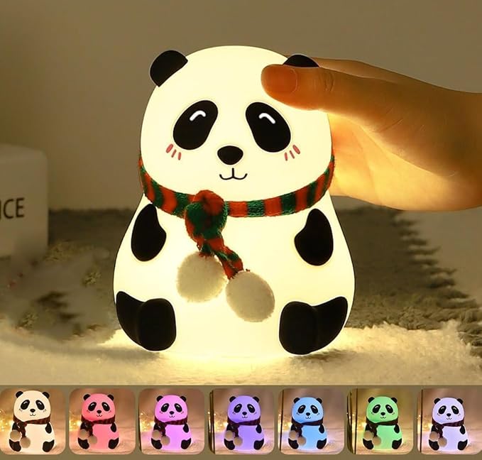 Desidiya® Touch Silicone Panda Light  -  Night Light for Kids, Girls & Boys | Cute Bedroom Decor for Women | Valentine Special