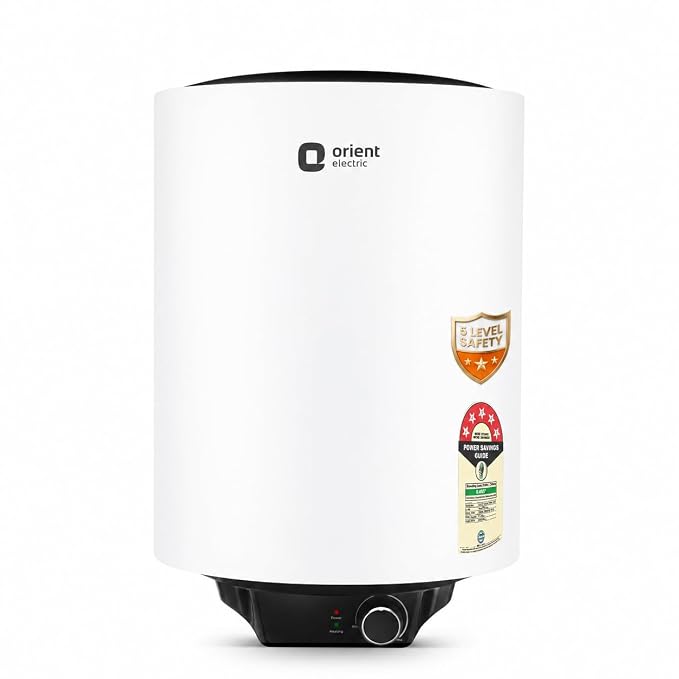 Orient Electric Enamour Classic Pro Geyser|10L Storage Water Heater| Faster Heating with Whirlflow Technology| HPE Coated Tank | BEE 5-star rated | High Rise Compatible |5 years tank warranty