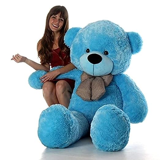 Niku 3 feet Teddy Bear Blue Colour Soft Toy for Girls Kids Baby | Best Gift for Valentines, Birthday, Anniversary