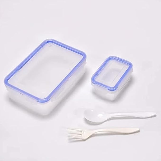 BigPlayer 4-Side Lock Food Grade Lunch Box with Small Square Container