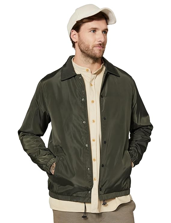 Amazon Brand - Symbol Men's 100% Polyester Regular Jacket