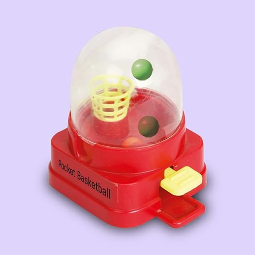 ToyMagic Pocket Basketball Set| with A Miniature Hoop & A Tiny Shooters|Improve Hand-Eye Coordination & Concentration|Indoor-Outdoor Toy|Best Birthday Gift for Kids 5Yr +|Made in India|Bis Approved