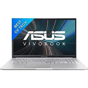 ASUS Vivobook 15, IntelCore i7-12650H 12th Gen, 15.6" (39.62 cm) FHD, Thin and Light Laptop (16 GB RAM/512GB SSD/Win11/Office 2021/Backlit/42WHr /Silver/1.75), X1502ZA-EJ742WS(Upto 8000 Bank Discount)