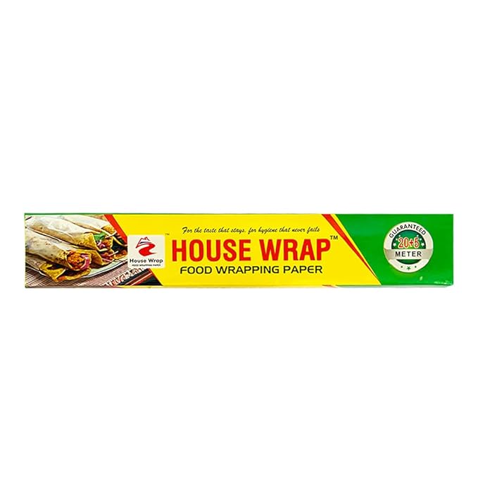 House Wrap Food Wrapping Paper Roll for Food Packing, 25 Meter Food Wrapping Paper, Premium Food Wrap Paper for Kitchen, Packing, Storing Food (Pack of 1)