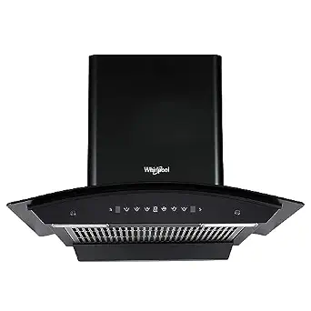 Whirlpool 60cm 1350 m3/hr Filterless Autoclean Kitchen Chimney | Free Installation | 11 Years Warranty on Motor and 5 Years Comprehensive | Made In India| CGFL 604 HAC BK HOOD | Gesture Control| Black