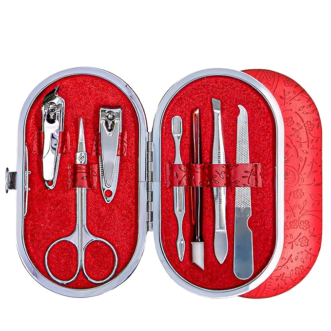 Midazzle Manicure Pedicure Tool Set of 7 with Case