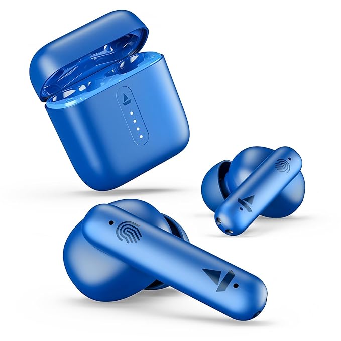 [Apply Coupon] - boAt Airdopes 141 ICC Edition Bluetooth Truly Wireless in Ear Earbuds with 42H Playtime,Low Latency Mode for Gaming, ENx Tech, IWP, IPX4 Water Resistance, Smooth Touch Controls(Thunder Blue)