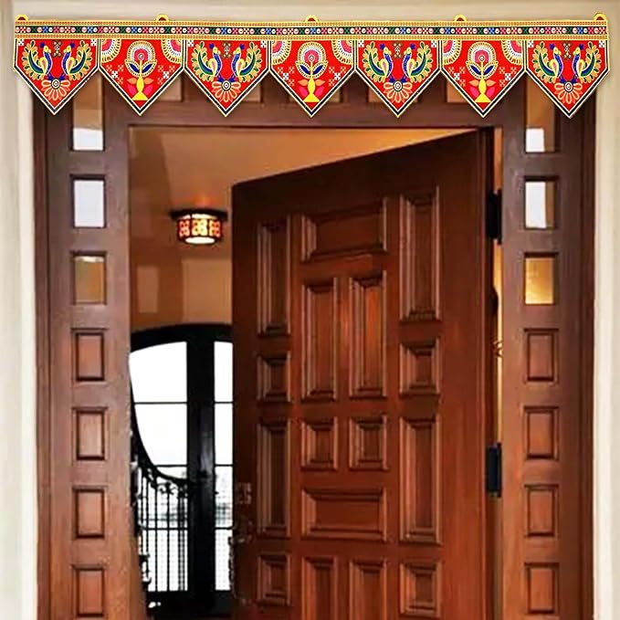Ascension Traditional Multicolor Art Handmade Door Bandarwal Toran for Home Decor Hangings for DecorationToran for Main Door Traditional Bandarwal for Door Size-36 Inch (Design 2)