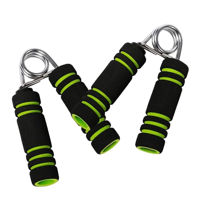 ANTINA Pack of 2 (One Pair) Hand Gripper Wrist Exerciser Fitness Foam Hand Grip for Gym Stretching Hand strengtheners for Men Women (Green)