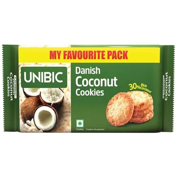 Unibic Danish Coconut Cookies, 270/300g (weight may vary)