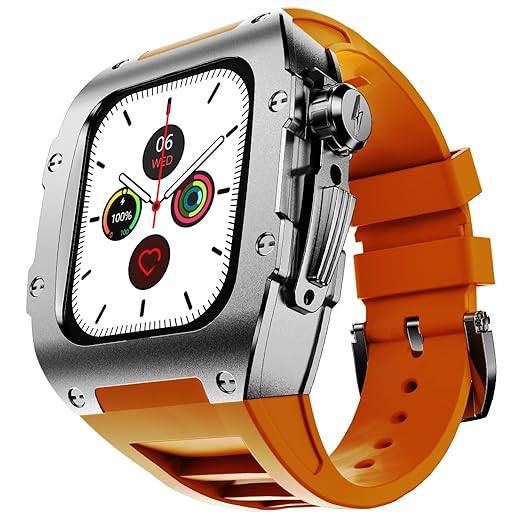 Fire-Boltt Huracan 1.95" Full IPS Touch Screen with a high Resolution 320 * 385 Pixel, 360 Health Monitoring, Wireless Charging Rugged Casing with Always On Display, Orange