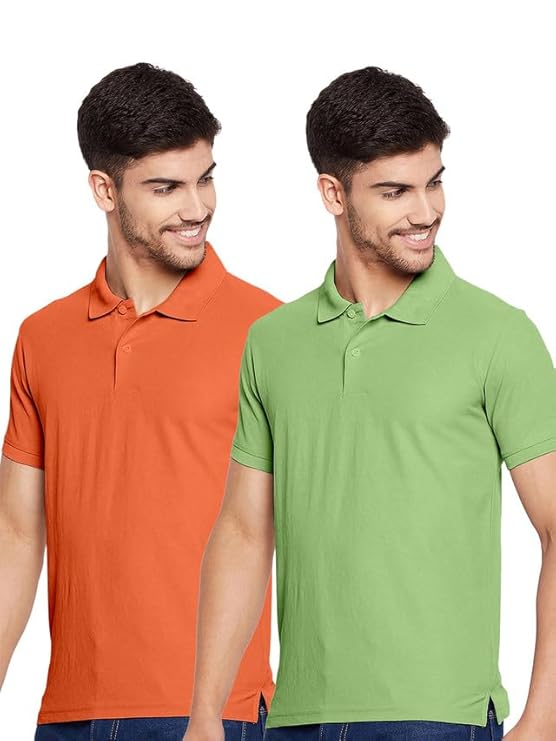 Selvia Men's Solid Regular Fit T-Shirt