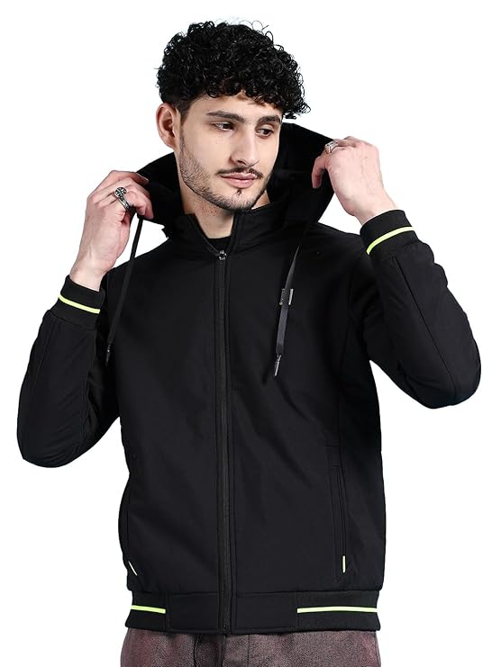 The Indian Garage Co Men Regular Fit Placement Print Bomber Jackets