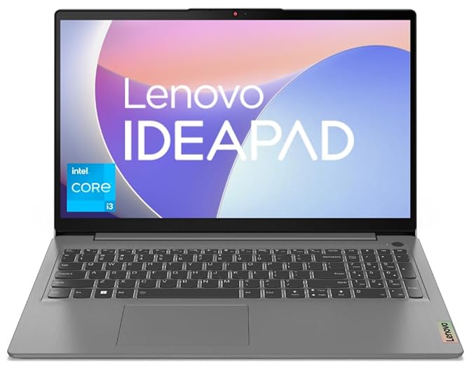 Lenovo IdeaPad Slim 3 12th Gen Intel Core i3 15.6" (39.6cm) FHD 250 Nits Thin and Light Laptop (8GB/256GB SSD/Windows 11/Office 2021/Alexa Built-in/3 Month Game Pass/Grey/1.62Kg), 82RK00XDIN