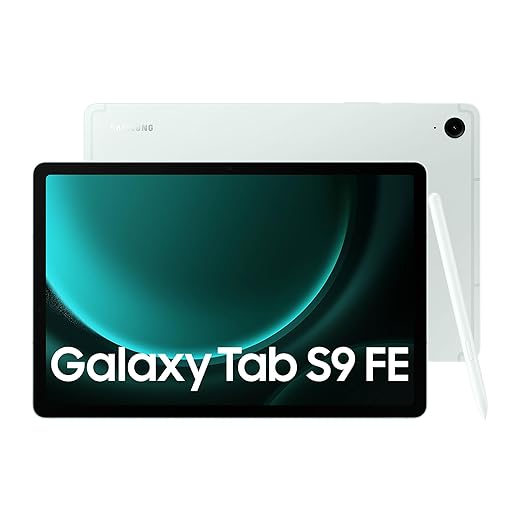 Samsung Galaxy Tab S9 FE [Smartchoice], S Pen in-Box, 27.69 cm (10.9 inch) Display, RAM 6 GB, ROM 128 GB Expandable, Wi-Fi, IP68 Tablet, Mint
