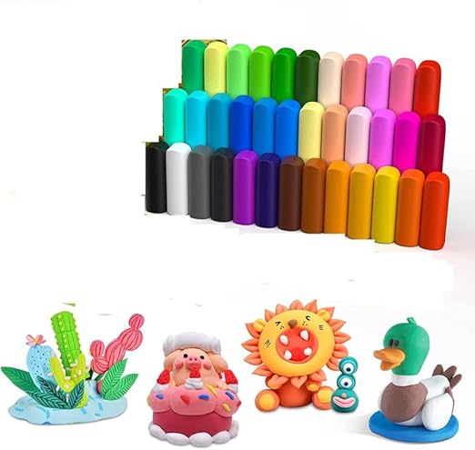 Eclet (Pack of 12) Air Dry Clay, Colorful Children Soft Clay, Creative Art Crafts, Gifts for Kids-Multi Color. Non-Toxic Modeling Magic Fluffy Foam Bouncing Clay Putty Kit for Kids with Tools .139