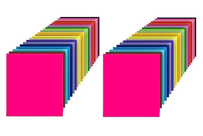 Eclet Neon Origami Paper 15 cm X 15 cm Pack of 100 Sheets (10 sheet x 10 color) Fluorescent Color Both Side Coloured For Origami, Scrapbooking, Project Work.13